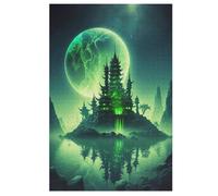 Forteresse de néon Puzzles en Bois Adultes Et Adolescents 1000 Pieces Enfants Puzzle Décoration Mur Moderne Art Jouets Cadeau Intéressants 78×53cm