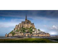 Forteresse Du Mont Saint Michel Normandie France Bricolage 5D Diamant Peinture Par Numéro Kits Uniques Décoration Murale Maison Cristal Strass Décoration Murale