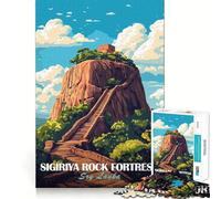 Forteresse rocheuse de Sigiriya, Sri Lanka Puzzle de 1000 pièces pour Adolescents, Jeu d'éveil, activité à Domicile, décoration Murale découpée avec précision 38x52cm