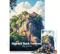 Forteresse rocheuse de Sigiriya, Sri Lanka Puzzle de 1000 pièces pour Adultes Jeu de logique mentale Anti-Stress Découpe Ferme Cadeau Exceptionnel 50x75cm