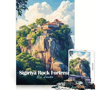 Forteresse rocheuse de Sigiriya, Sri Lanka Puzzle de 1000 pièces pour Adultes Jeu de logique raffiné Loisirs paisibles Finitions soignées Joli Cadeau 38x26cm