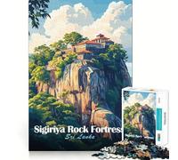 Forteresse rocheuse de Sigiriya, Sri Lanka Puzzle de 1000 pièces pour Adultes Jeu de logique raffiné Loisirs paisibles Finitions soignées Joli Cadeau 38x26cm
