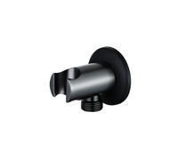 Fortifura Calvi Coude mural avec rosace ronde Gunmetal SW542646