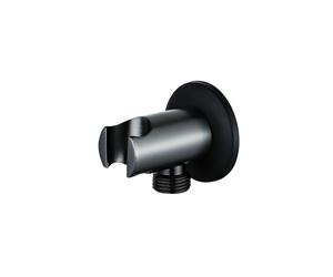 Fortifura Calvi Coude mural avec rosace ronde Gunmetal SW542646