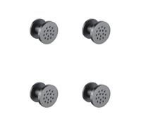 Fortifura Calvi douche latérale - 5 cm - ronde - 4 pièces - Gunmetal brossé PVD SW1108839x4