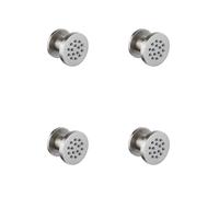 Fortifura Calvi Douche latérale - 5cm - ronde - 4 pièces - PVD - Acier inoxydable brossé PVD (RVS) SW1108837x4