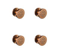 Fortifura Calvi douchette latérale - 5cm - ronde - 4 pièces - Cuivre brossé PVD (Cuivre) SW1108840x4