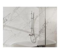 Fortifura Calvi Mitigeur baignoire - avec barre curseur - douchette stick - flexible lisse - Inox brossé PVD SW1413851/SW496812/SW728177/SW720222