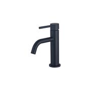Fortifura Calvi Slim Robinet lavabo 1 trou 17.3cm Noir mat SW377835