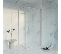 Fortifura Galeria Cabine de douche - 100x120x200 - Profil - verre de sécurité - anticalcaire - chrome SW1122490 SW797917 SW797904