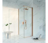 Fortifura Galeria Cabine de douche - 70x80x200 - Profil verre de sécurité - anti calcaire - Cuivre brossé PVD (Cuivre) SW1122478/SW797914/SW876702