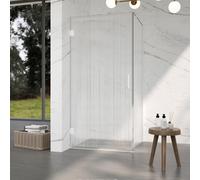 Fortifura Galeria Cabine de douche - 90x100x200cm - scharnières - barre de renfort - poignée plat - verre nervuré - Blanc mat SW1208821/SW1122562/SW797906/SW797955