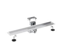 Fortifura Galeria Caniveau de douche 70cm sans caillebotis avec bride de sol acier inoxydable YZ-A70-Basic-drain