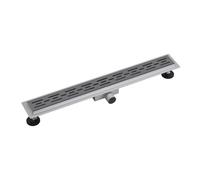 Fortifura Galeria Caniveau de douche 90cm grille avec bride de sol Gun Metal YZ-A60-Basic-drain