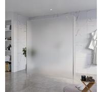 Fortifura Galeria Douche à l'italienne - 180x200cm - verre satiné - anticalcaire - verre de sécurité 8mm - 2 parois latérales 30cm - avec bras muraux et profilés d'angle - Inox brossé SW927769 2x/SW79