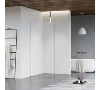 Fortifura Galeria Douche à l'italienne - 70x200cm - Clair - Bras plafond - Chrome SW797913/SW797904/SW804541