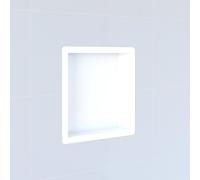 Fortifura Galeria Niche de salle de bains 30x30x10cm inox avec bride d'installation Blanc sw641729