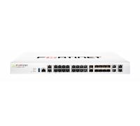 FortiGate-100F - equipment only (22 x GE RJ45 ports (including 2 x WAN ports, 1 x DMZ port, 1 x Mgmt port, 2 x HA ports, 16 x switch ports with 4 SFP port shared media), 4 SFP ports, 2x 10G SFP+ Forti