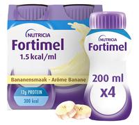 Fortimel 1.5kcal Arôme Banane Complément Nutritionnel Dénutrition Bouteilles 4x200ml