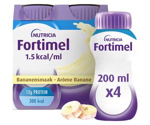 Fortimel 1.5kcal Arôme Banane Complément Nutritionnel Dénutrition Bouteilles 4x200ml