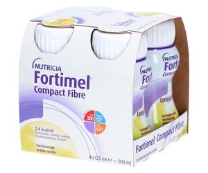 Fortimel Compact Fibre 2.4 kcal Vanille Bouteilles 4x125 ml