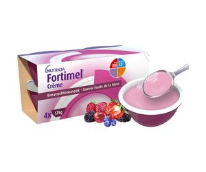 Fortimel Crème Saveur Fruits de la Forêt Complément Nutritionnel Dénutrition Pots 4x125g