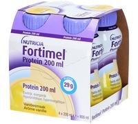 Fortimel Protein 2.4kcal | Saveur Vanille Complément Nutritionnel Dénutrition Bouteilles 4x200 ml