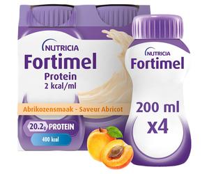 Fortimel Protein 2kcal Saveur abricot Complément Nutritionnel Dénutrition Bouteilles 4x200ml