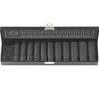 Fortis Jeu de douilles longues 1/2" 15 pièces