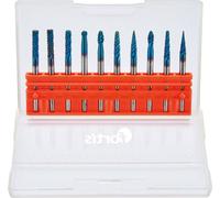 Fortis Jeu de petites fraises HM 3mm 10 pces revêtues