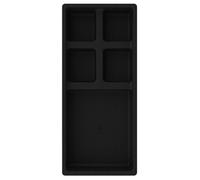 FORTIS Module d'outils 1/3 vide 1 compartiment plastique, Version:5 compartiments, Poids:nv, Module:1/3, Dimensions:nv, Dimensions L x l:188*395 mm
