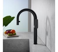 Fortis Mosa extend Robinetterie de cuisine à 2 types de jets, pivotante avec douchette extractible, 0959100BB,