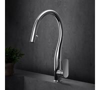 Fortis Mosa extend Robinetterie de cuisine à 2 types de jets, pivotante avec douchette extractible, 0959101PC,