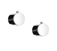 Fortis Poignées de rechange de colonne de douche thermostatique, carrées, 78910THSETPC,