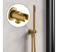 Fortis Raccord mural coudé avec support de douchette, métallique, rond, 5358000BG,