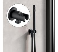 Fortis Raccord mural coudé avec support de douchette, métallique, rond, 5358000MB,