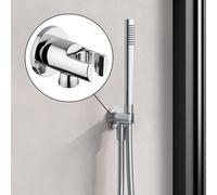 Fortis Raccord mural coudé avec support de douchette, métallique, rond, 5358000PC,