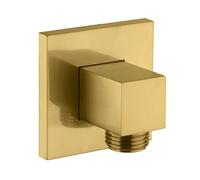 Fortis Raccord mural coudé, métal, carré, 5050301BG,