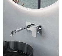 Fortis square plate Mitigeur mural de lavabo, pour corps d’encastrement Toya, 8420821PC,