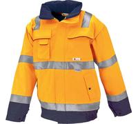 FORTIS Veste de sécurité ARTHUR orange/marine, taille 4XL, taille:4XL, couleur:orange/marine, classe:EN ISO 20471 classe 3