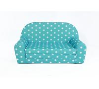 FORTISLINE Canapé Enfant Convertible 78 x 45 x 40 cm - Mini Canapé Pliable en Mousse avec Housse Lavable - Surface Dépliée 104 cm - Certifié Oeko-TEX