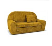 FORTISLINE Canapé enfant dépliable 78x45x40 cm - Canapé enfant en velours avec surface de couchage 104 cm, mini canapé pour chambre d'enfant, Housse amovible et lavable, Oeko-TEX Standard 100