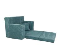 FORTISLINE - Canapé enfant dépliable 83 x 47 x 43 cm Oeko-TEX - Canapé de jeu pour enfants 2 en 1 - Canapé pour enfant rabattable avec fonction lit - Canapé-lit en mousse - Velours côtelé doux