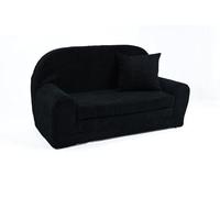 FORTISLINE - Canapé enfant Rosalia Mini - Mini canapé convertible en velours côtelé avec rallonge - Clic-clac 78 x 45 x 40 cm - Canapé enfant certifié Oeko-TEX - Coussin inclus - Disponible en 7