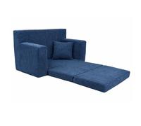 FORTISLINE Canapé pour enfant, dépliable, en velours côtelé, 83 x 47 x 43 cm, avec surface de couchage de 112 cm, canapé pour chambre d'enfant, avec coussin, housse amovible et lavable, certifié