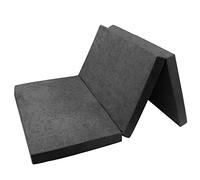 FORTISLINE Matelas d'appoint Pliant 2 Places lit d'appoint lit d'invité futon Pouf 195x120x8 cm Couleur Gris