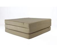 FORTISLINE Matelas d'appoint Pliant lit d'appoint lit d'invité futon Pouf 195x80x9 cm Couleur Beige