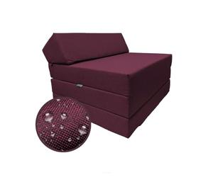 FORTISLINE Matelas de camping - 200 x 70 x 10 cm - Avec tête de lit - Matelas pliable pour caravane, camping-car et caravane - 3 pièces - Imperméable - Matelas de voyage - Matelas d'invité - Certifié