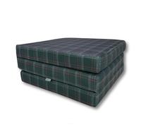 FORTISLINE Matelas pliant, 180 x 65 x 7 cm, en 3 parties, H2, matelas d'invité et matelas de voyage avec housse lavable, certifié Oeko-Tex, fabriqué dans l'UE, pour invités et camping