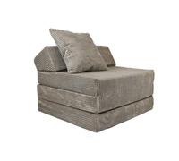 FORTISLINE - Matelas pliant 200 x 70 x 10 cm avec tête de lit et coussin - Lit d'invité pliable pour chambre d'enfant et camping - Matelas en mousse - Matelas pliable portable - Matelas pliable en